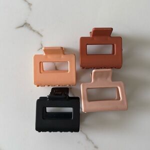 4 pcs Mate hair claw clip